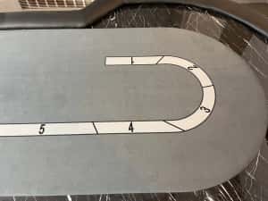 Mese de poker - intrare de dealer, racetrack marmura (CT) — miniatura 4