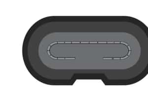 Mese de poker - intrare de dealer, racetrack marmura (CT) — miniatura 5