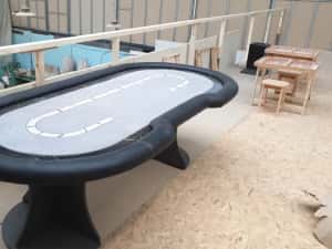 Mese de poker - intrare de dealer, racetrack marmura (CT) — miniatura 6