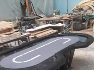 Mese de poker - intrare de dealer, racetrack marmura (CT) — miniatura 10