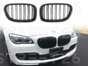 Grile Centrale BMW Seria 7 F01 F02 F03 F04 (2008-2015) Negru Lucios — miniatura 9