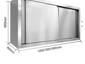 Dulap suspendat din inox cu usi glisante noi cu factura si transport G — miniatura 5