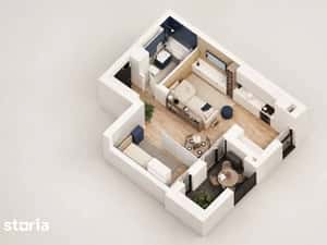Apartament 1 camere, 41.4 mp - Via Carmina Domus S4 — miniatura 4