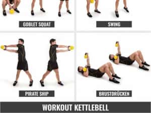 Kettlebell Stylish umplut cu ciment 2-20kg — miniatura 10