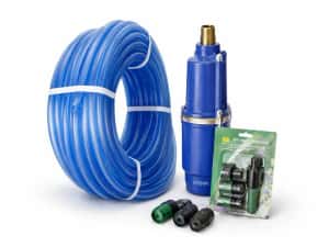 Pompa submersibila 1250W 8 bar + furtun irigatii + accesorii — miniatura 6