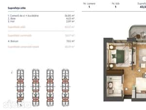Studio Dublu -2 A /50,59 mp / Hils Nord - Pipera - Autostrada A 3 / Co — miniatura 4
