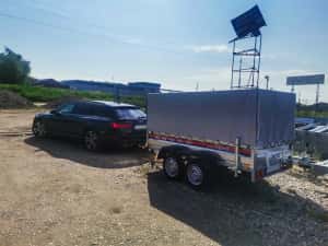 Remorca 750 kg doua axe  Repo,auto,moto,atv,nr rosu, asigurare RAR Nou — miniatura 2