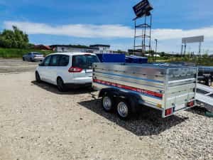 Remorca 750 kg doua axe  Repo,auto,moto,atv,nr rosu, asigurare RAR Nou — miniatura 9