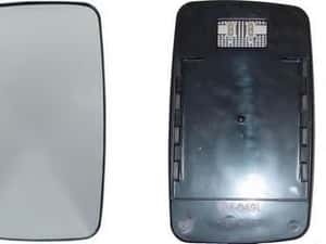 Geam oglinda Mercedes Sprinter 1995-2006 Volkswagen LT 1996-2005 sticla crom oglinda cu incalzire convexa Stanga — miniatura 3