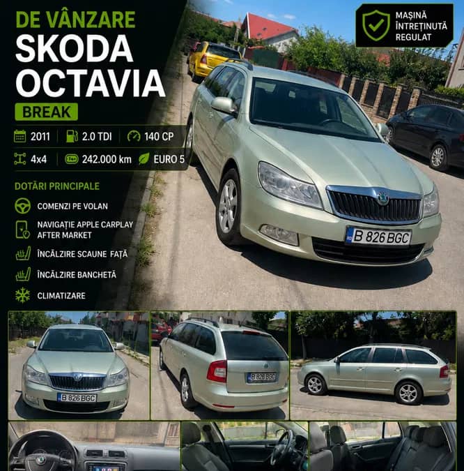 Skoda Octavia 2 Break 2011 2.0 4x4 — fotografie 1 din 10