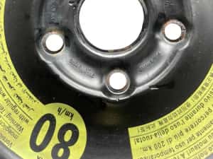 Janta Roata Rezerva Slim 5x112 T125 70 R16 16 3,5Jx16 H2 ET25,5 Seat Toledo 3 2005 - 2009 Cod 1K0601027S 1K0601027AL [B4223] — miniatura 8