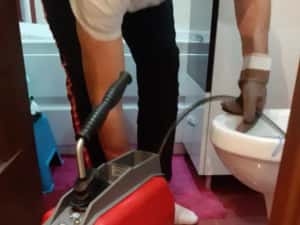 Desfundare canalizare cu sarpe electric, instalator sanitare, termice — miniatura 8
