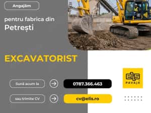 Angajam Operator Excavator Buldoexcavator