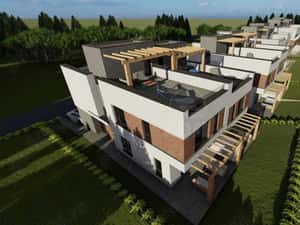 Casa tip duplex cu terasa circulabila in zona METRO Floresti