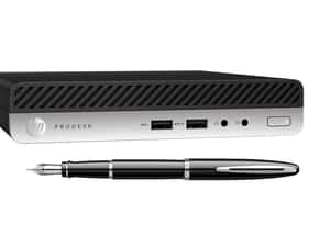 HP ProDesk 400 G4 Mini PC i3-8100T 8-32GB 128-1TB win10 3 ani garant — miniatura 9