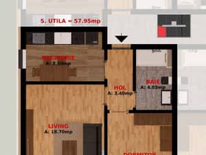 Apartament 2 camere la doar 1,5 km de Bucuresti. Pret inclus Tva! — miniatura 5
