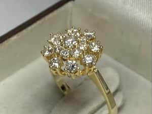 Inel aur cu diamante 0.90ct — miniatura 3