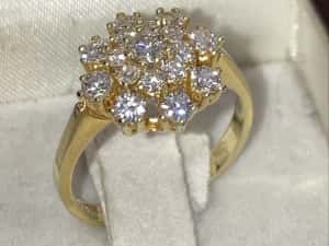Inel aur cu diamante 0.90ct — miniatura 6