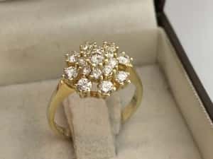 Inel aur cu diamante 0.90ct — miniatura 7