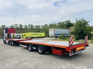 Platforma utilaje Volvo 6x2 / remorca Wielton ( se vand si separat ) — miniatura 4