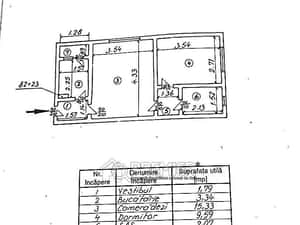 Apartament 2 Camere | 36,52 mp | Etaj 4/4 | Aleea Slatioara | Bloc — miniatura 5