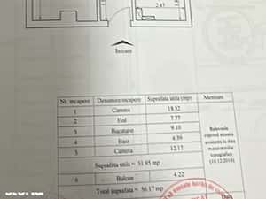 Apartament cu 2 camere, decomandat, Central, 56mp, 142.000 euro — miniatura 3