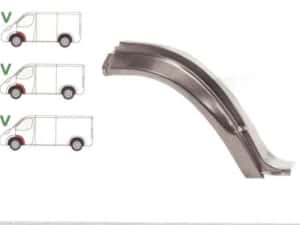 Segment reparatie aripa fata interior Mercedes 207-410 Din 1977-1995 Partea Stanga, Fata, din spatele rotii
