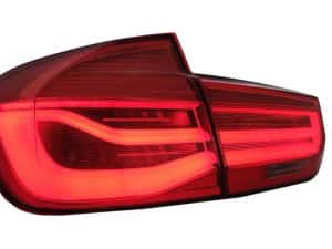 Stopuri LED BMW Seria 3 F30 (2011-2019) Rosu Clar LCI Look Semnal — miniatura 5