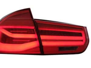Stopuri LED BMW Seria 3 F30 (2011-2019) Rosu Clar LCI Look Semnal — miniatura 9