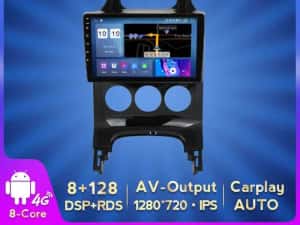 Navigatie Android 14 PEUGEOT 3008 5008 1/8 Gb Waze CarPlay + CAMERA — miniatura 6