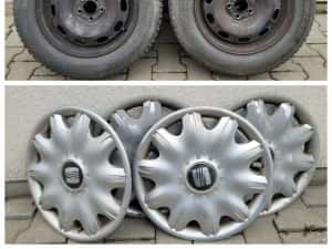 Janta Tabla cu Anvelope Iarna Hankook 195/65 R15
