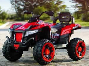 ATV electric pt. 2 copii 4x4 Kinderauto SuperOffroad V2, 4x45W 12V RED — miniatura 1