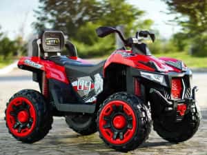 ATV electric pt. 2 copii 4x4 Kinderauto SuperOffroad V2, 4x45W 12V RED — miniatura 4