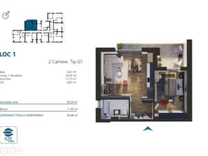 Apartament 2 camere | TORONTALULUI - METRO 2 — miniatura 5