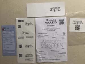 Adidasi Alexander Mcqueen Exposy albi negri piele naturala — miniatura 3