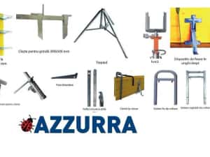 POPI METALICI 2-3,5 m ITALIA, trepied, furca zincata — miniatura 9