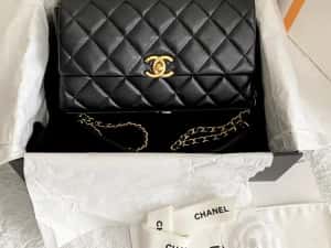 Geanta Chanel pearl flap bag 23 cm, Premium — miniatura 1