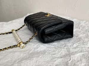 Geanta Chanel pearl flap bag 23 cm, Premium — miniatura 3
