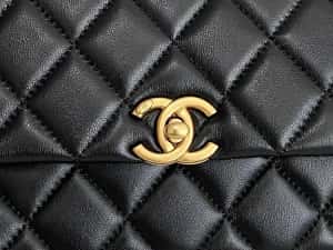 Geanta Chanel pearl flap bag 23 cm, Premium — miniatura 8
