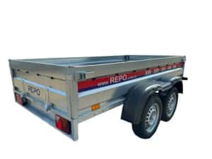 Remorca REPO QRDS 2600 x 1350 x 390 mm dublu ax 750 kg