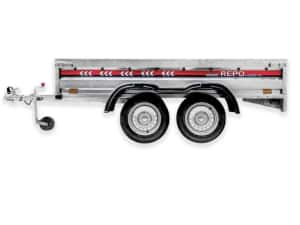 Remorca REPO QRDS 2600 x 1350 x 390 mm dublu ax 750 kg — miniatura 4
