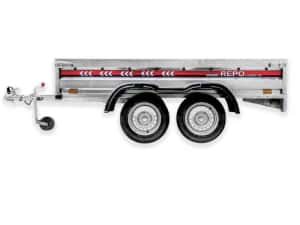 Remorca REPO QRDS 2600 x 1350 x 390 mm dublu ax 750 kg — miniatura 8