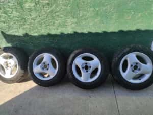 Jante aluminiu 14 inch cu tot cu cauciucuri — miniatura 6