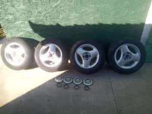 Jante aluminiu 14 inch cu tot cu cauciucuri — miniatura 7