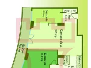 Prima inchiriere apartament 3 camere 100mp garaj Plopilor Vest — miniatura 5