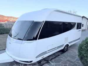 rulota inmatriculata HOBBY PREMIUM 460 UFE, aer conditionat , mover, sistem fotovoltaic — miniatura 9