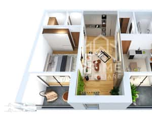 APARTAMENT 3 CAMERE | 69 MP|  BLOC NOU | CETATE ZONA EXCLUSIVISTA — miniatura 3
