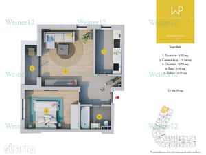 Apartament 2 camere FINALIZAT Mutare imediata Militari Vest Group — miniatura 4