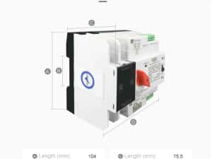 Comutator automat/manual panouri fotovoltaice ATS 2P 230V 125A — miniatura 10