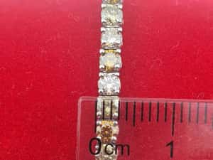 Bratara Tennis Aur 14 kt cu Diamante Naturale 5.62 ct — miniatura 5